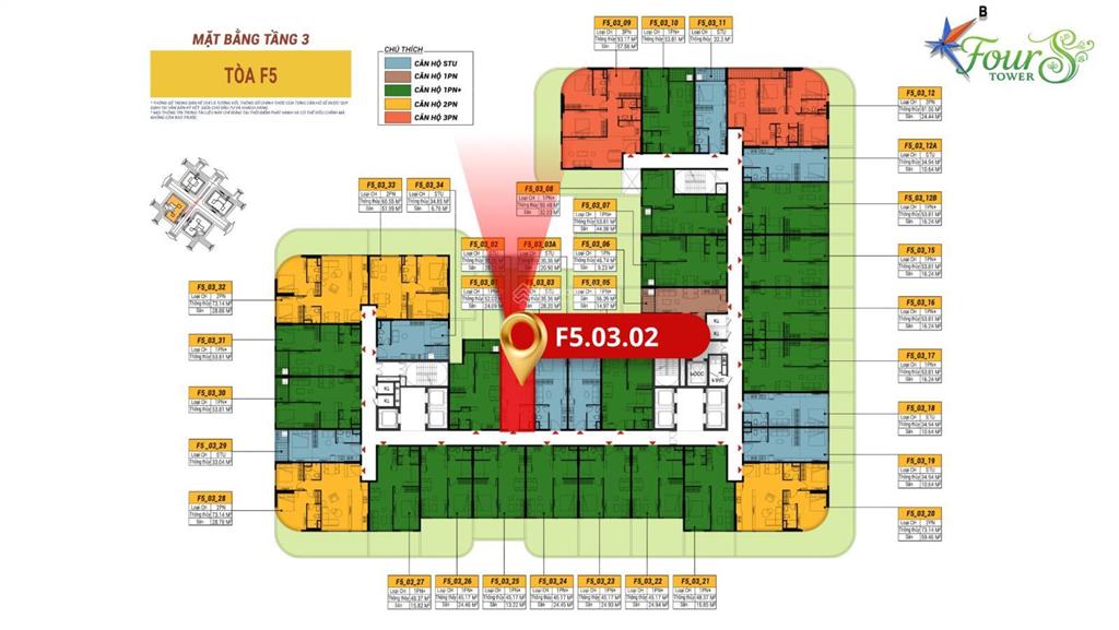 Căn hộ studio f5.02 fours tower  trung tâm nam đà nẵng chỉ 1,99 tỷ  giá cđt thanh toán 48 tháng