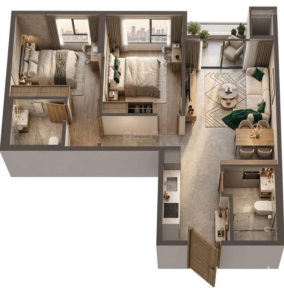 Căn 2pn đẹp nhất capital square c12109 65,93m² view sông hàn giá chỉ từ 5,681 tỷ
