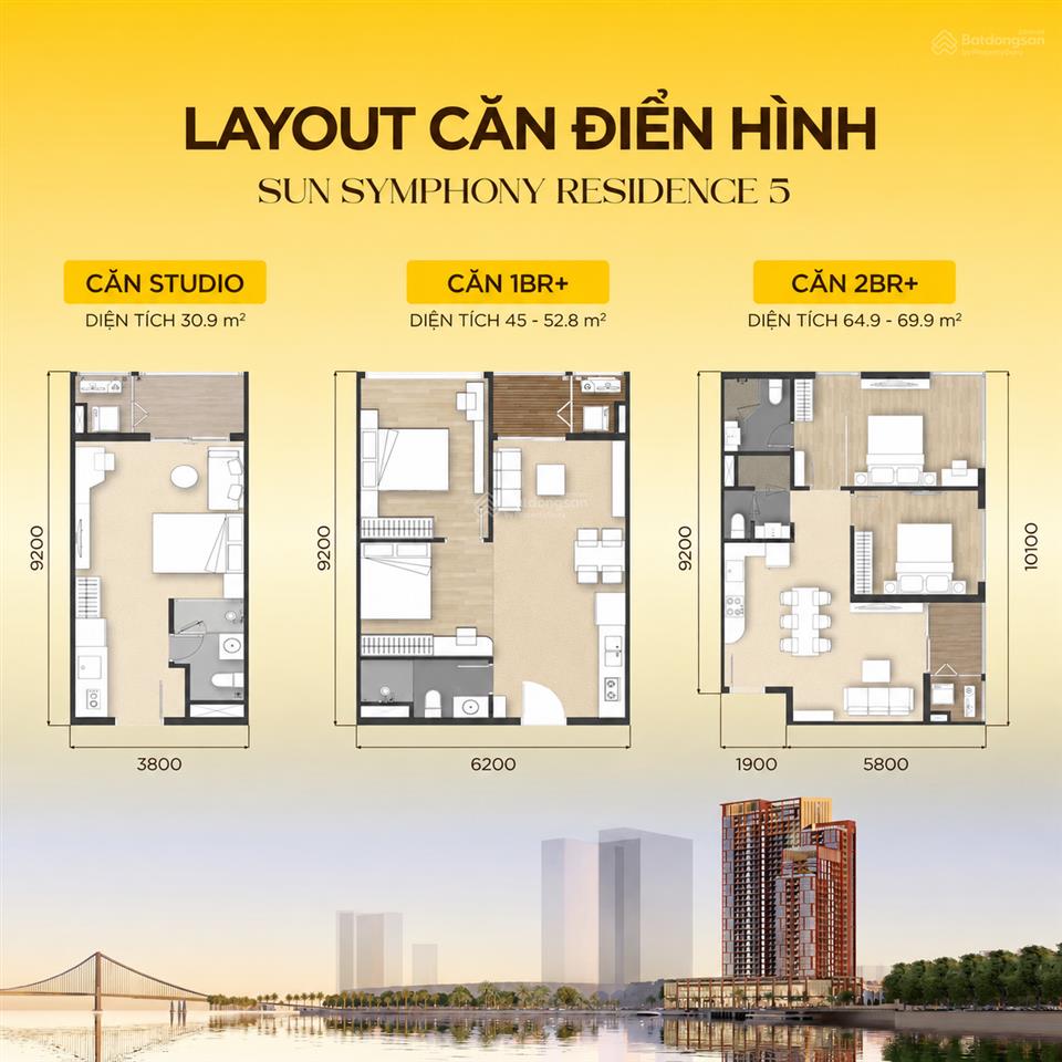Booking sun symphony 5  nhận ngay ck early bird 1%  thanh toán dàn trải 48 tháng  chỉ từ 2.13 tỷ