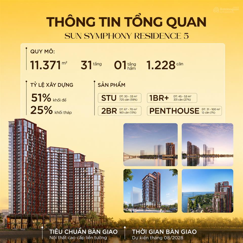 Chỉ từ 2.15 tỷ sở hữu ngay căn hộ sun symphony 5 view sông hàn  pháo hoa diff