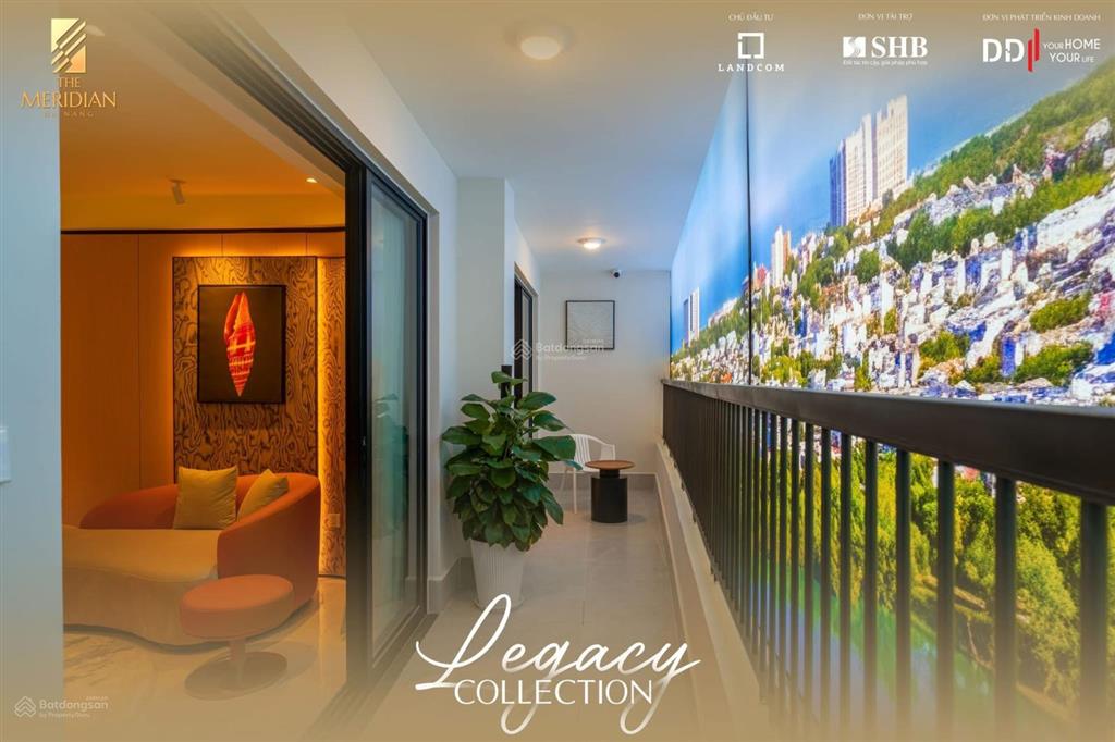 Căn góc vip 3pn meridian trực diện danang downtown & sông hàn  121.2m2 3pn  2wc ban công panorama