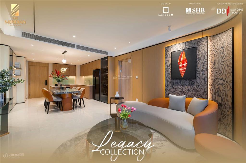 Căn góc vip 3pn meridian trực diện danang downtown & sông hàn  121.2m2 3pn  2wc ban công panorama