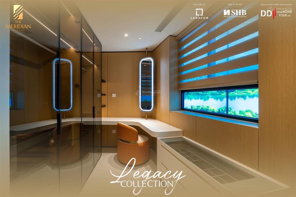 Căn góc vip 3pn meridian trực diện danang downtown & sông hàn  121.2m2 3pn  2wc ban công panorama