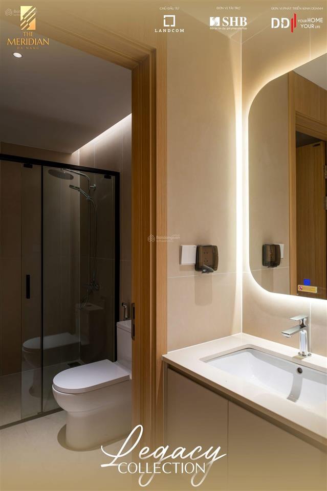 Căn góc vip 3pn meridian trực diện danang downtown & sông hàn  121.2m2 3pn  2wc ban công panorama