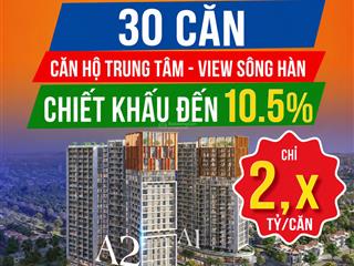 Chỉ 2.x tỷ (full giá)  sở hữu căn hộ sun cora tower  sổ hồng lâu dài  trung tâm hoà xuân