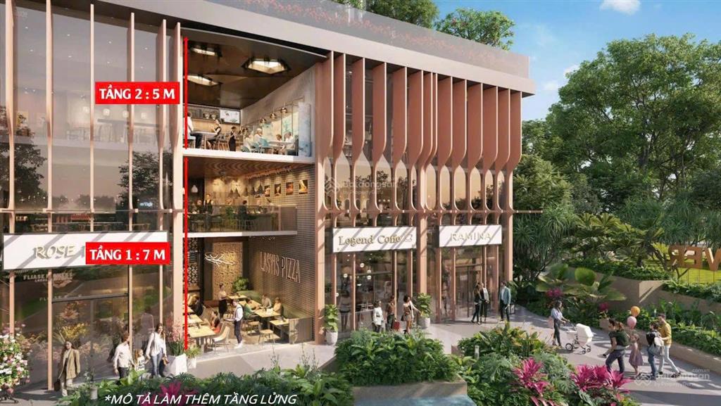 Shophouse khối đế sun symphony s10102 2 tầng dtsd 179,4m² chỉ 27 tỷ, sổ lâu dài