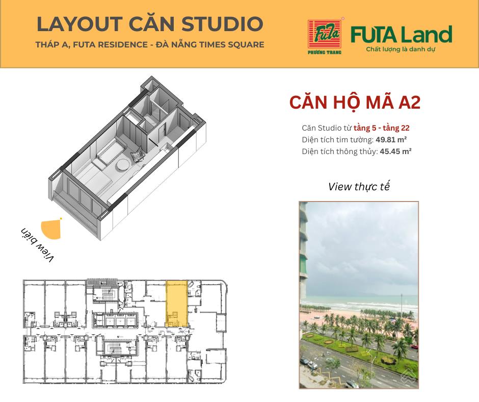 Căn studio tầng 11 view biển  tâm điểm du lịch  1 bước đến bãi biển đẹp nhất hành tinh