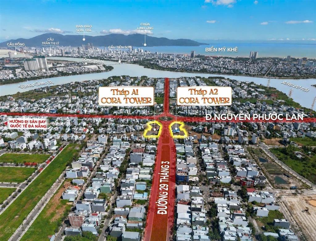 3.1 tỷ sở hữu căn 1pn+ cora tower trung tâm hoà xuân a20924, miễn lãi vay 30 tháng, vốn tự có 1 tỷ