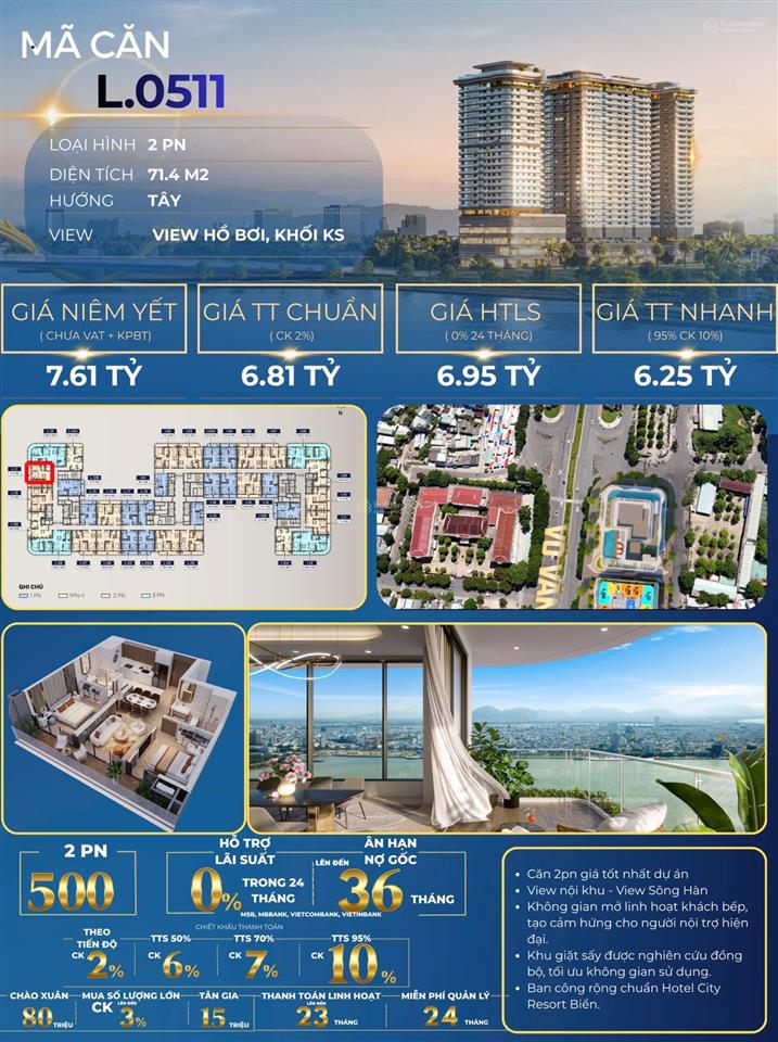 Hot nhất the legend căn góc 2pn view hồ bơi 71,4m² 2pn accord vận hành, ck đến 10% + ls 0% 24 tháng