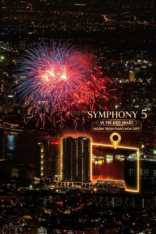 Studio view biển bán đảo sơn trà sun symphony 30,1m² tầng 12 chỉ 1,88 tỷ (ht vay 70%, miễn lãi 30t)
