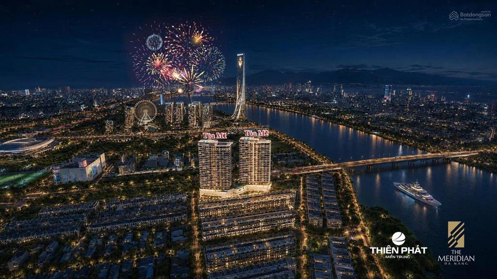 Căn 1pn+ the meridian 48,6m2 view pháo hoa diff, hỗ trợ vay 70%, miễn lãi vay 24 tháng