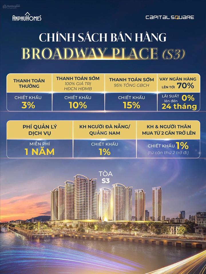 Căn 2pn view sông hàn capital square đà nẵng s31212 75m2 ck 15% hỗ trợ lãi suất 0% trong 24 tháng