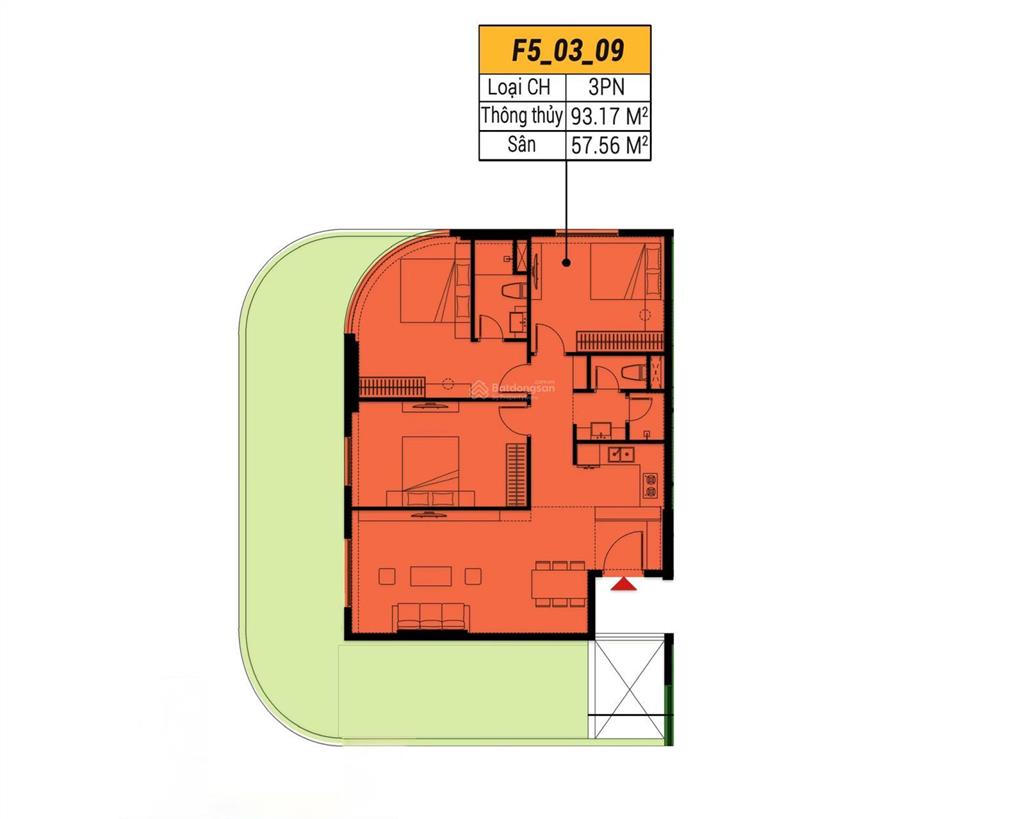 Hiếm 3pn góc 93.17m² (tặng thêm 57m² sân vườn riêng) chỉ 5.012 tỷ ht vay 70% miễn lãi suất 30 tháng