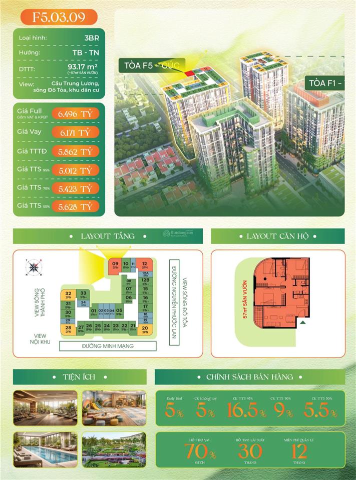 Hiếm 3pn góc 93.17m² (tặng thêm 57m² sân vườn riêng) chỉ 5.012 tỷ ht vay 70% miễn lãi suất 30 tháng