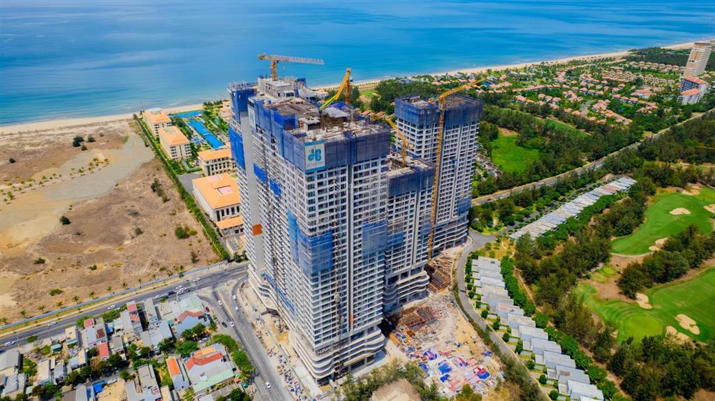 Căn 2pn tầng 11 view biển, phố tòa ruby 84,08m2 chiết khấu tiền mặt 100 triệu ht lãi 0% 18 tháng