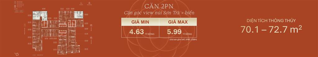 The camellia sơn trà (mbland)  căn hộ biển giá chỉ từ 1,98 tỷ/căn  sở hữu lâu dài