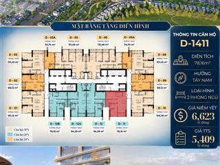 Căn hộ 2pn view sân golf newtown diamond chỉ 5,409 tỷ suất quà tặng 355 triệu