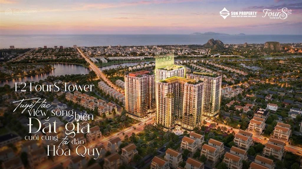 Studio tầng cao f2 fours tower giá hời giỏ hàng 30,1 m2 chỉ 1,590 tỷ