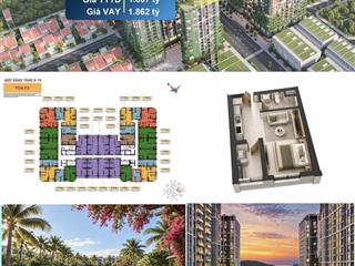 Studio tầng cao f2 fours tower giá hời giỏ hàng 30,1 m2 chỉ 1,590 tỷ