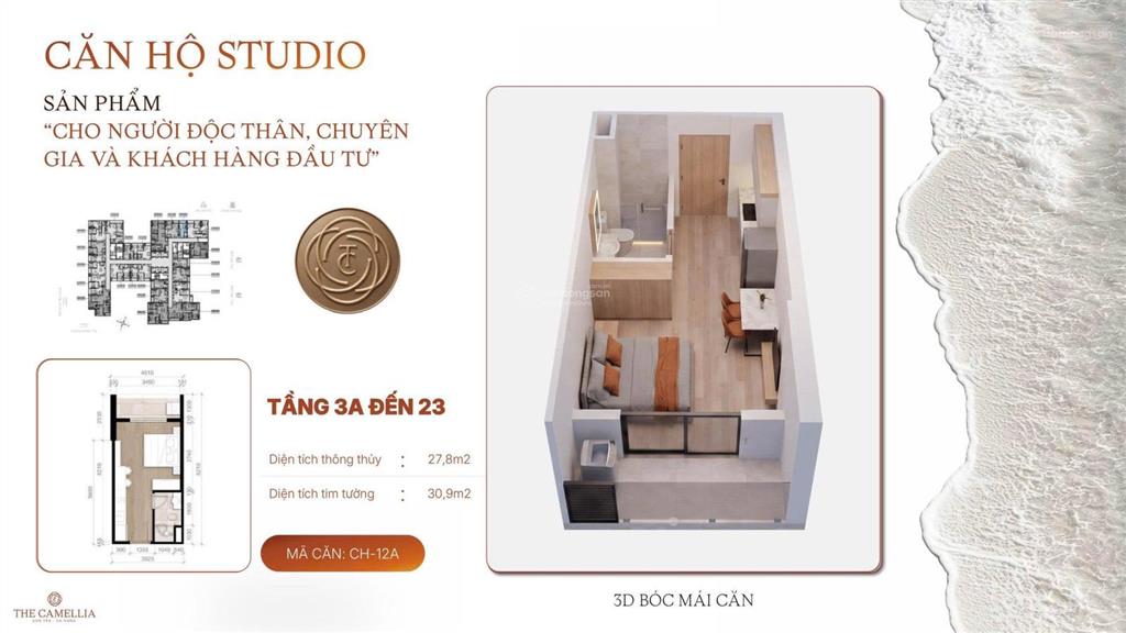 The camellia sơn trà studio view biển, chỉ 1,87 tỷ 30m2 sở hữu lâu dài  cách biển chỉ 200m