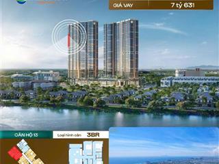 Masteri rivera danang căn 3pn đẹp, nhận nhà tháng 11  dt 79,4 m2 6,65 tỷ