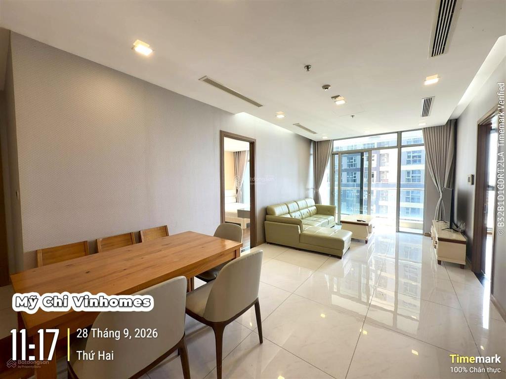 Trống 3pn 2 ban công, 116.4m2, giá cực tốt 27,7 triệu/tháng view sông, hướng mát cả ngày