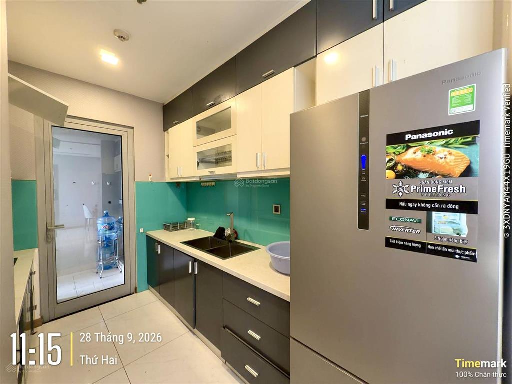 Trống 3pn 2 ban công, 116.4m2, giá cực tốt 27,7 triệu/tháng view sông, hướng mát cả ngày