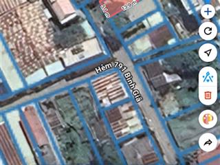 Bán đất 2 góc mặt tiền, nở hậu, dt 76.5m2 sổ hồng riêng, có sẵn nhà cấp 4. chỉ 4 tỷ. 0777 066 ***