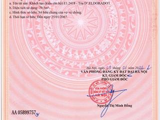 Hàng hiếm căn góc còn sót lại tại d. el dorado i tây hồ
căn hộ khách sạn cao cấp (condotel)