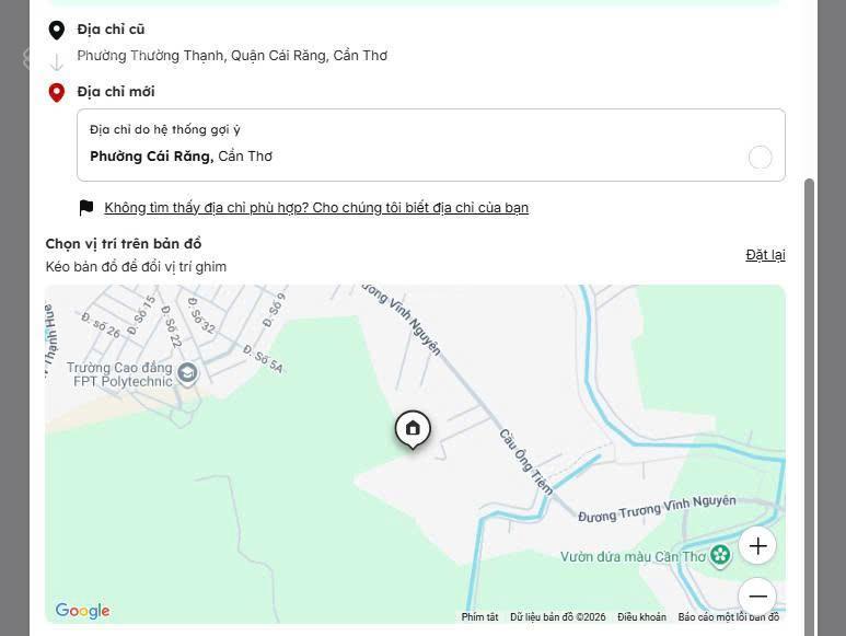 Cần bán đất cln khu vực phú quới, cái răng