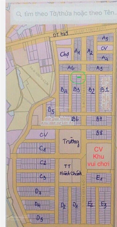 Bán lô biệt thự d2d lộc an, long thành, đồng nai. lô b302 .   0913 874 *** ( hai một bảy)