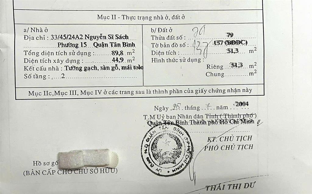 Chính chủ bán nhà 2 tầng đường nguyễn sỹ sách, quận tân bình  nhà 2mt rộng rãi, sổ hồng chính chủ