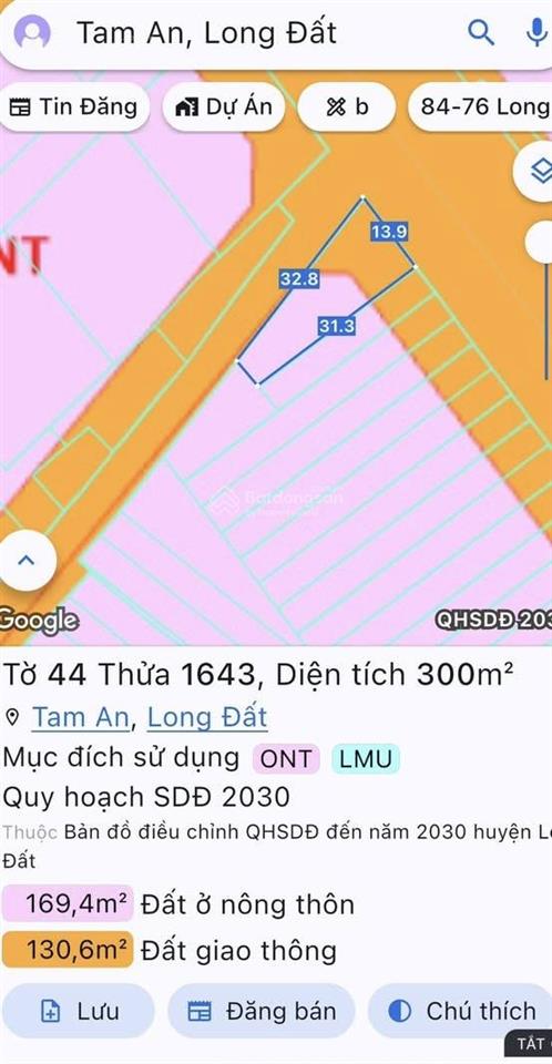 Bán đất 2 mặt tiền tỉnh lộ 44a, gần gold coast vũng tàu