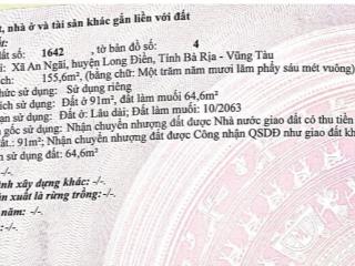 Tôi chính chủ cần bán 3 lô đất liền nhau mặt tiền tỉnh lộ 44a đi khu du lịch long hải.