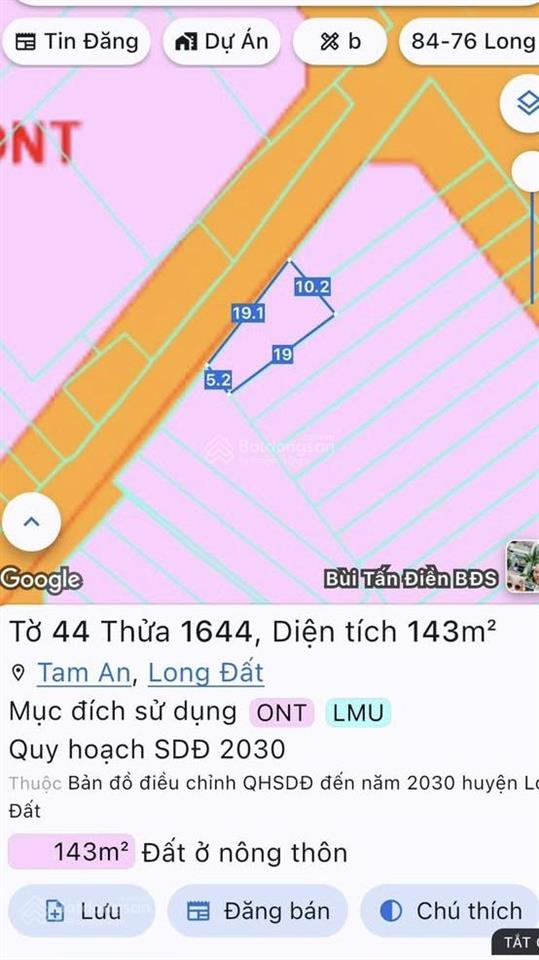 Tôi chính chủ cần bán 3 lô đất liền nhau mặt tiền tỉnh lộ 44a đi khu du lịch long hải.