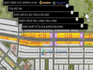 Giá cđt bán nhanh lô đất mặt tiền võ chí công 34m, mặt tiền 5m, lô b2.21.14  đón sóng aeon mall hx