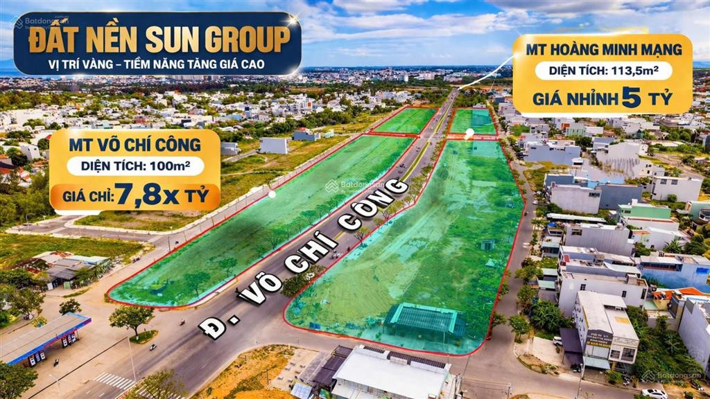 Booking giai đoạn 2 đất nền đường võ chí công đà nẵng giá gốc từ sun group miễn phí ra sổ