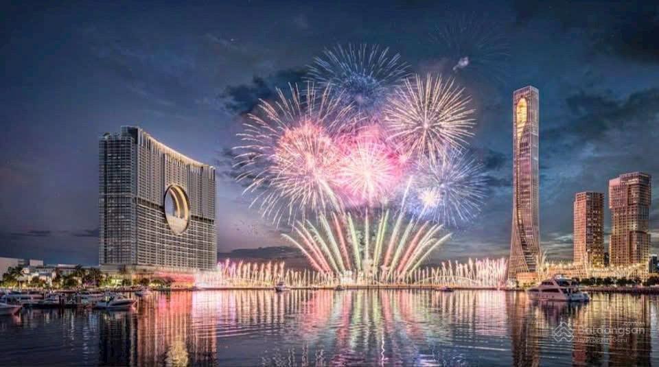 Sun galaxy complex  2 tòa căn hộ có khán đài 30.000 chỗ view pháo hoa diff
