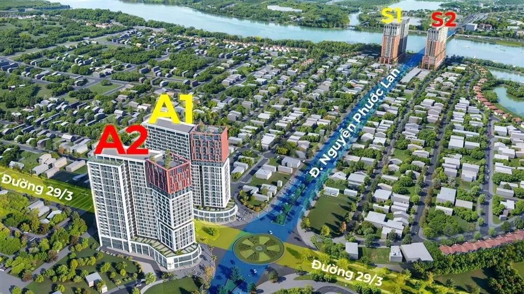 3,9 tỷ đã sở hữu shophouse khối đế cora hòa xuân vị trí vàng góc nguyễn phước lan & đường 29/3