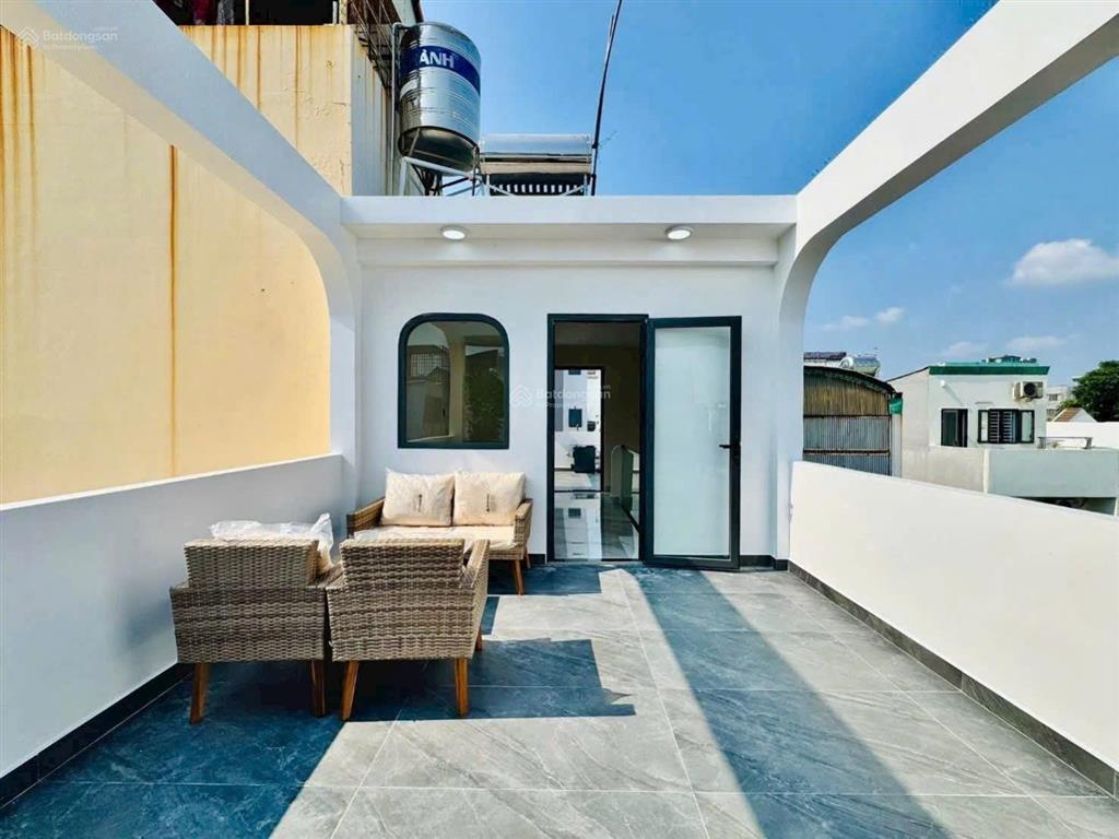 Căn nhà smarthome phong cách sang trọng  4 tầng  full nội thất  hẻm xe hơi  sát mặt tiền đường