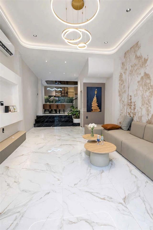 Căn nhà smarthome phong cách sang trọng  4 tầng  full nội thất  hẻm xe hơi  sát mặt tiền đường