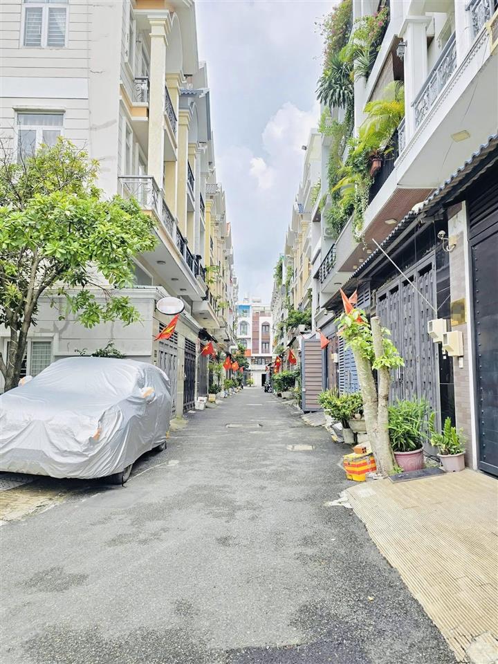 9,4 tỷ  nhà 5 tầng 4x13m  view công viên  hẻm thông xe hơi tránh  lê đức thọ phường 6 gò vấp