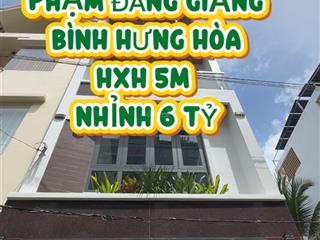 Nhà mới đẹp 4 tầng  phạm đăng giảng, bình hưng hòa hxh 5m nhỉnh 6 tỷ