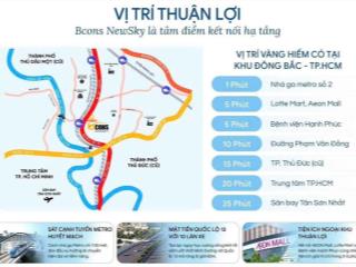 Nhận 2,5 chỉ vàng khi mua căn hộ đối diện tuyến metro số 2, mặt tiền quốc lộ 13, cực hời ở thuận an