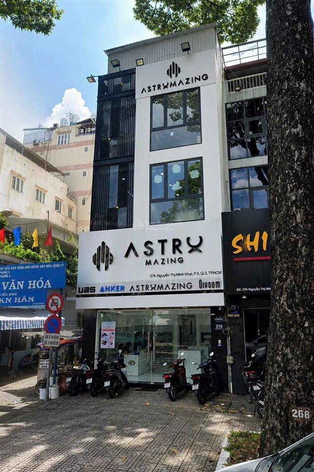 Góc 2 mặt tiền nguyễn thị minh khai quận 3  diện tích sử dụng lên tới 100m²