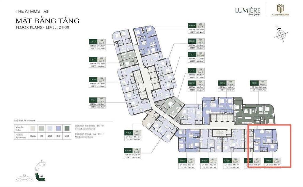 Bán ch 02 tòa a2 3pn 2wc tầng trung vay bank 80% htls 7/2027 giá 9.15 tỷ tv.  0945 468 ***