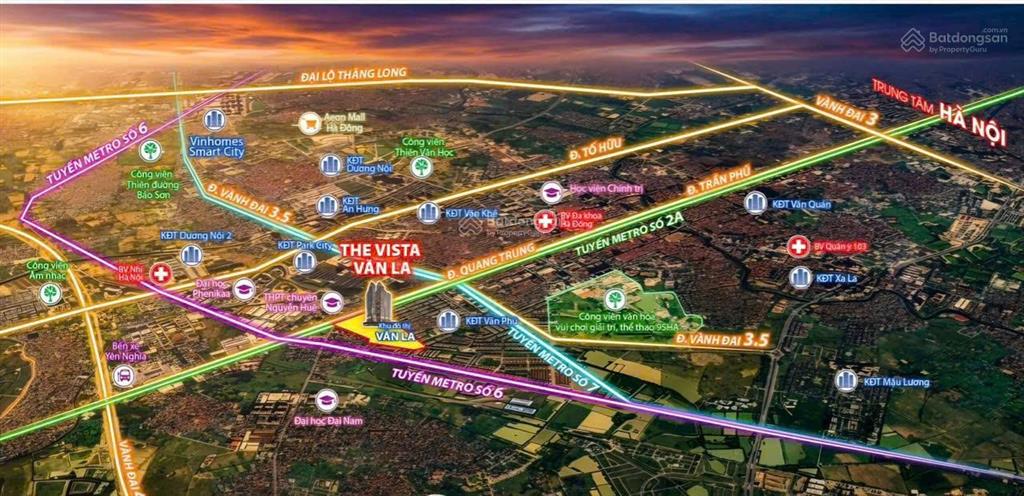 Chỉ 15% vốn tự có, sở hữu ngay siêu phẩm the vista văn la  hà đông cạnh ga metro, ân hạn gốc 5 năm