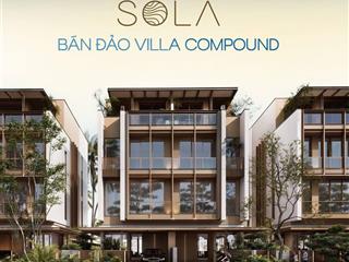 Biệt thự bán đảo đẳng cấp nhất tại the global city, 1 trệt 3 lầu 1 sân thượng, 3 mặt giáp sông