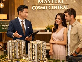 Bán căn hộ masteri cosmo central 2pn 77m2 giá 9 tỷ all, lầu cao, view hồ bơi,  0911 120 ***