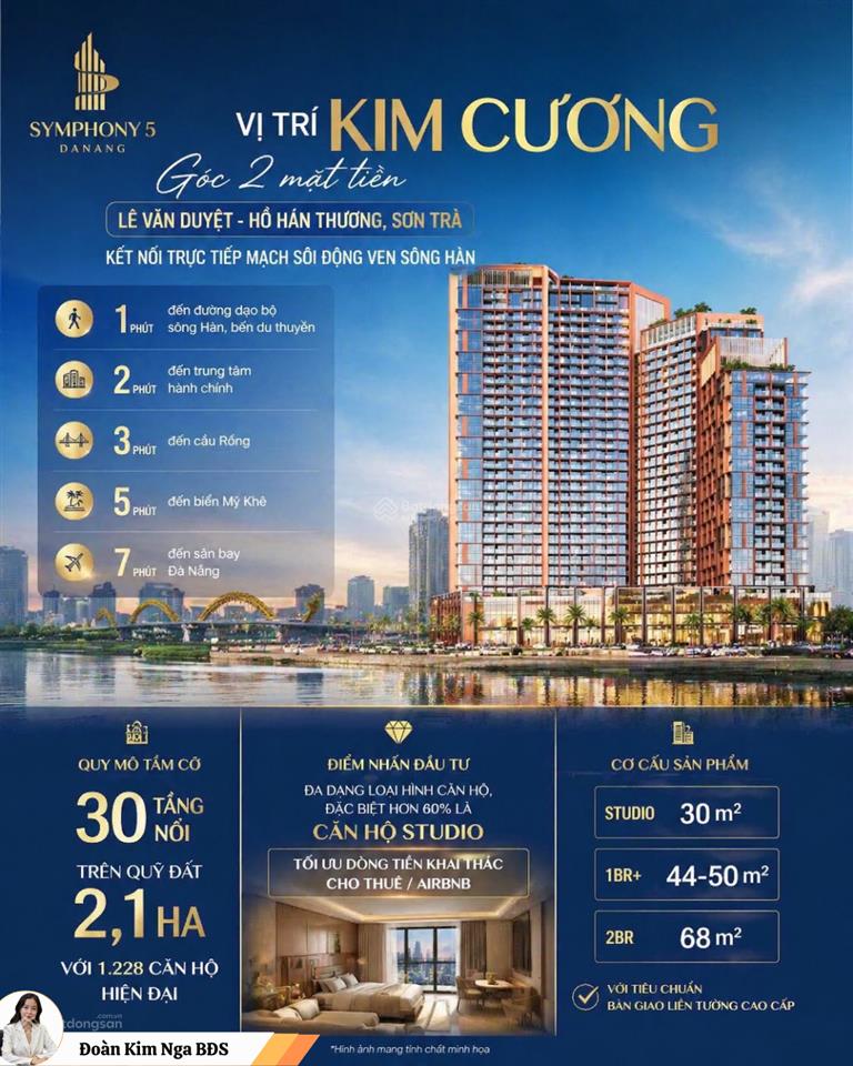 Symphony 5  căn hộ view sông hàn mở booking giai đoạn 2
